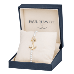Paul Hewitt - Anchor Spirit Guld/Perler - ph-abb-g-p - armring.dk - Armbånd