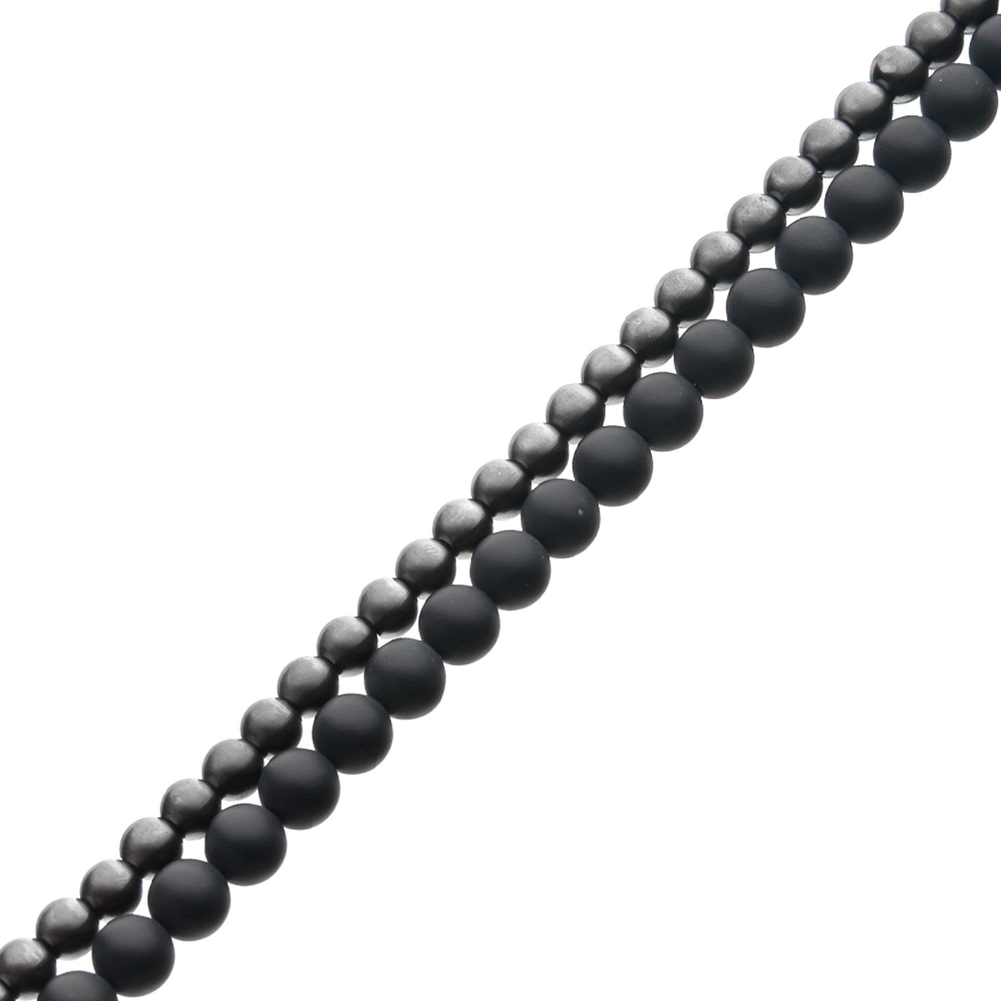 Inox jewellery - Dobbelt Perle - br30000gn - armring.dk - Armbånd
